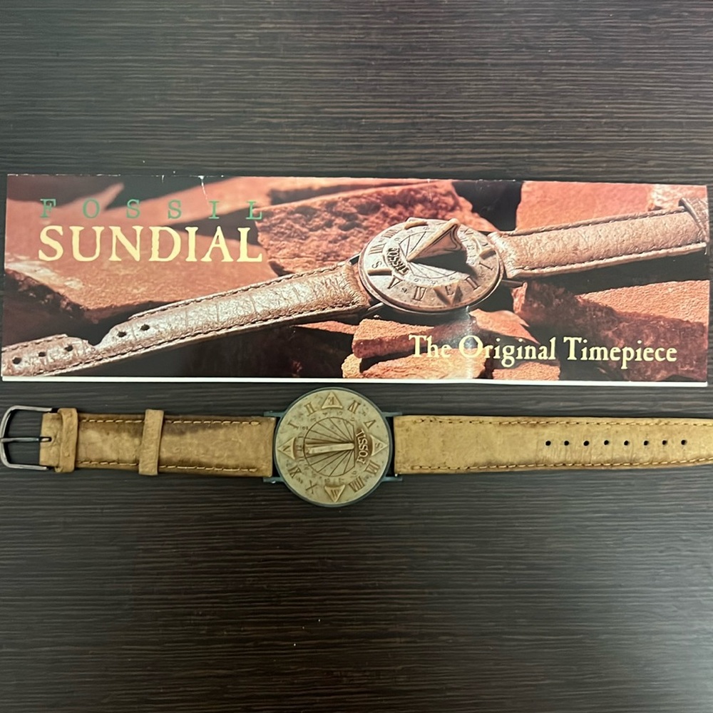 Fossil Sundial with box